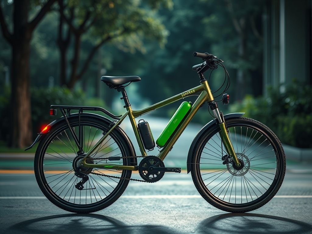 E-bike com assistência elétrica