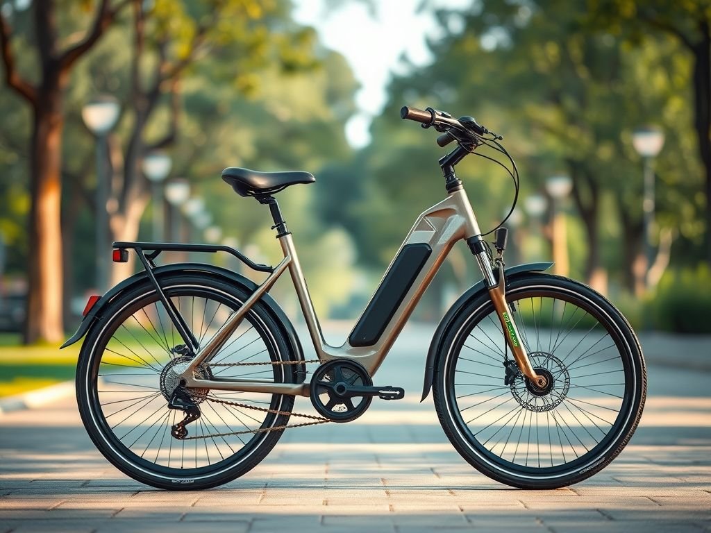 E-bike com bom suporte