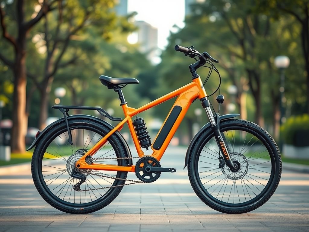 E-bike com suspensão