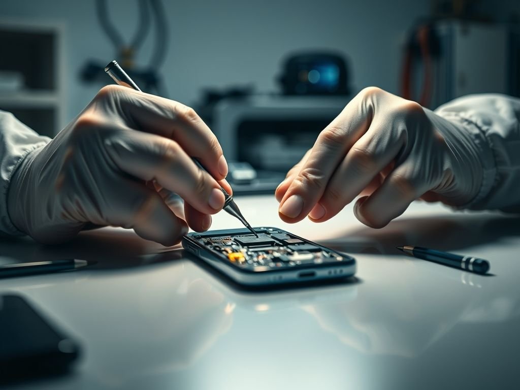 Montagem de celular